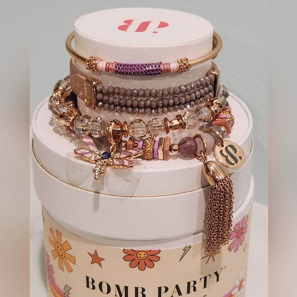 Bomb Party Jewelry Nwt Bomb Party Spring Stack 223 Dragonfly